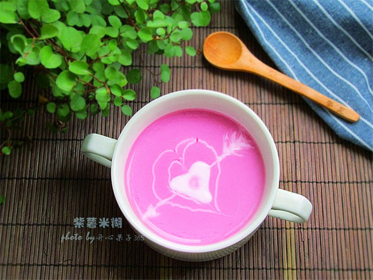紫薯酸奶米糊步骤10