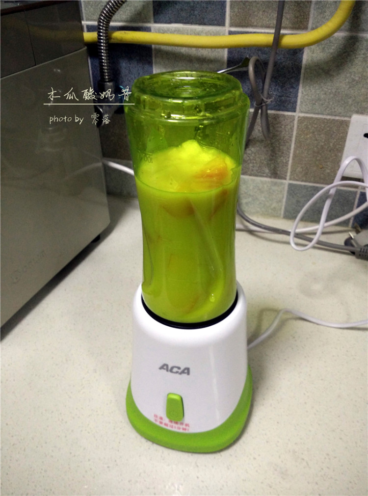 木瓜酸奶昔#多效护理步骤5