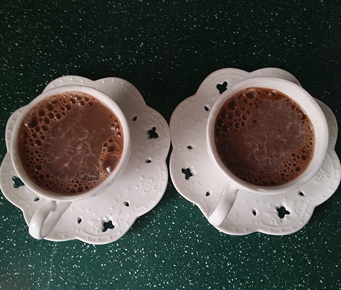 抹茶巧克力摩卡步骤3