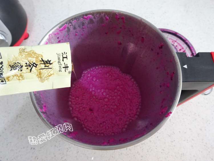 火龙果奶昔步骤7
