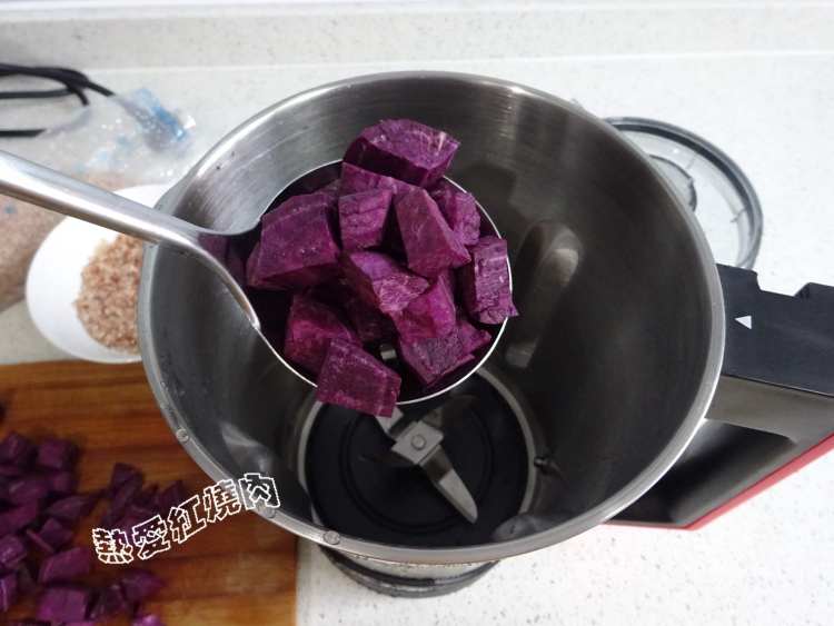 红粳米紫薯糊步骤3