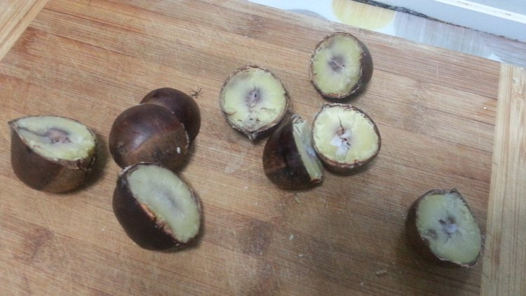 栗子豆奶步骤1