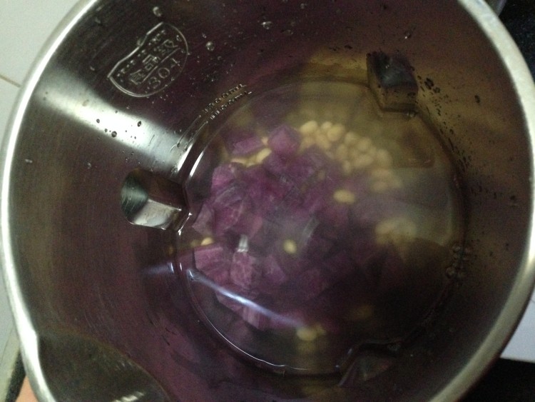 紫薯豆浆步骤3