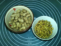鲜花生豆浆步骤1