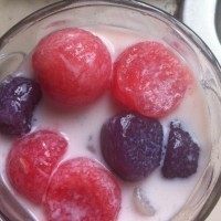 【手工美食】芋圆牛奶步骤10