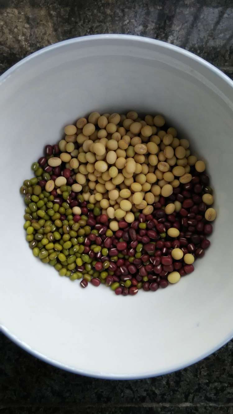 红绿豆浆步骤1