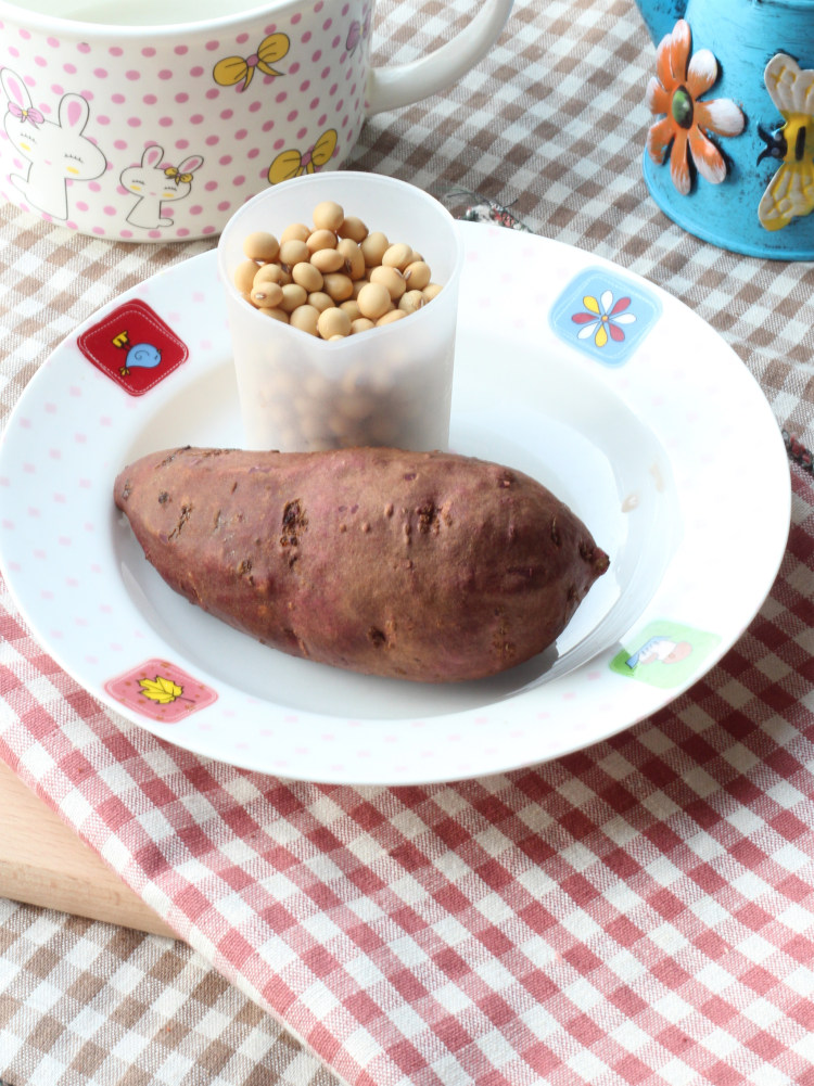 迷情紫薯豆浆步骤1