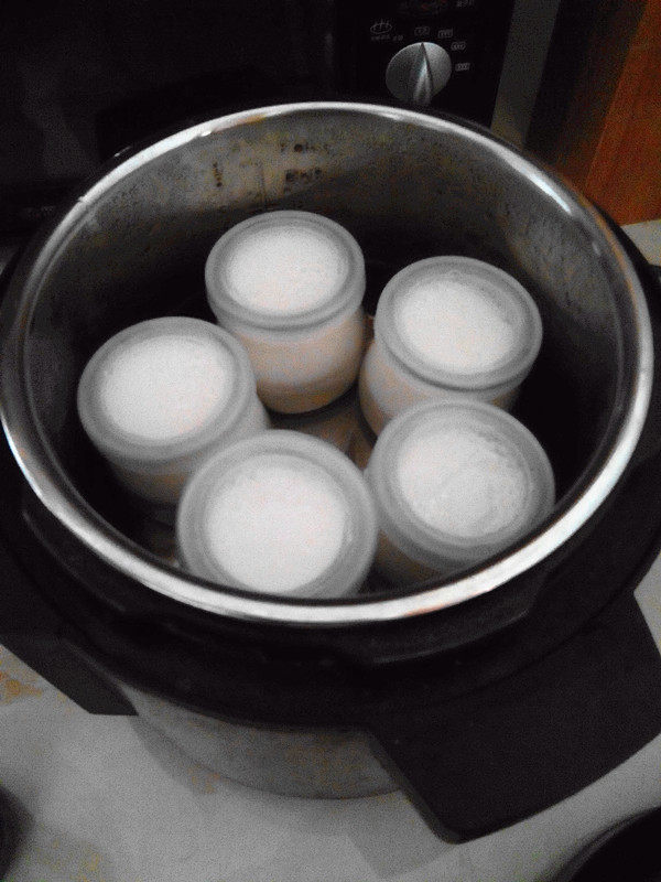 电高压锅版酸奶步骤5