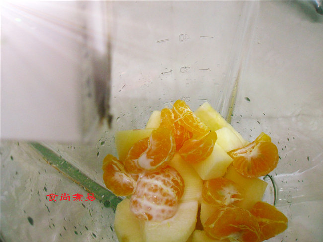 苹果橘子奶步骤4