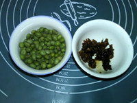 玫瑰青豆浆步骤1