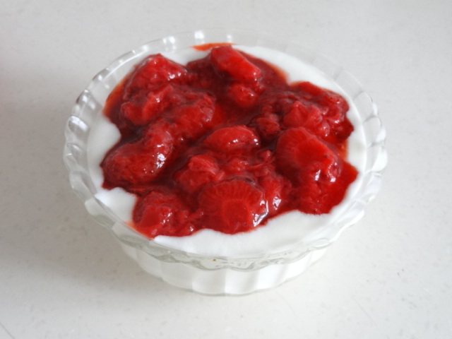草莓酸奶步骤9