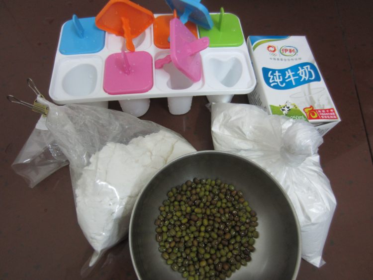 绿豆牛奶冰棍步骤1