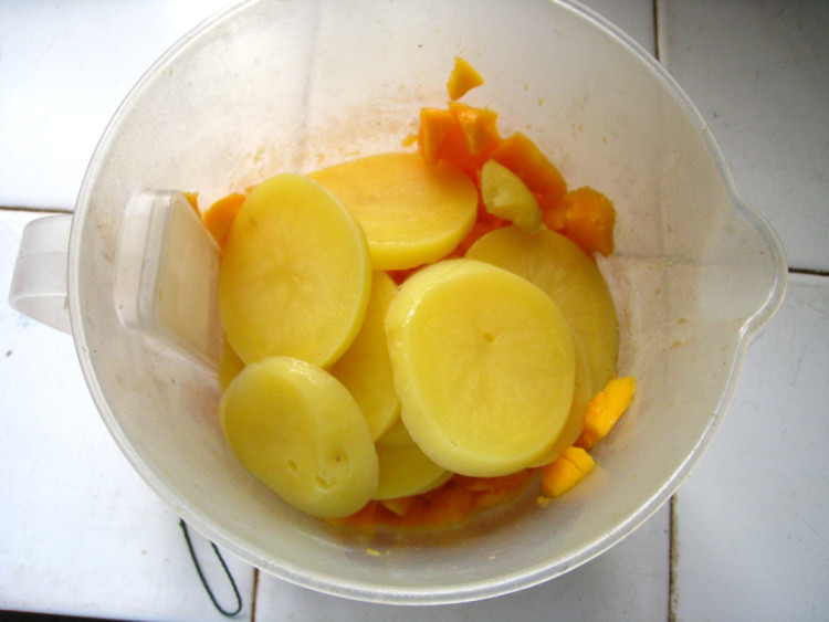 牛奶芒果土豆冰棍步骤7