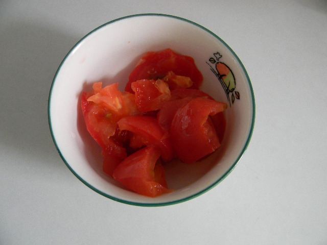 西瓜西红柿汁步骤2