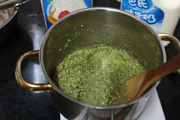 抹茶蜜豆冰淇淋步骤7