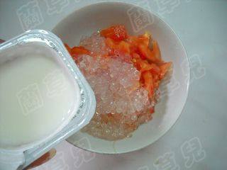 西米酸奶捞—冰雪火焰步骤7