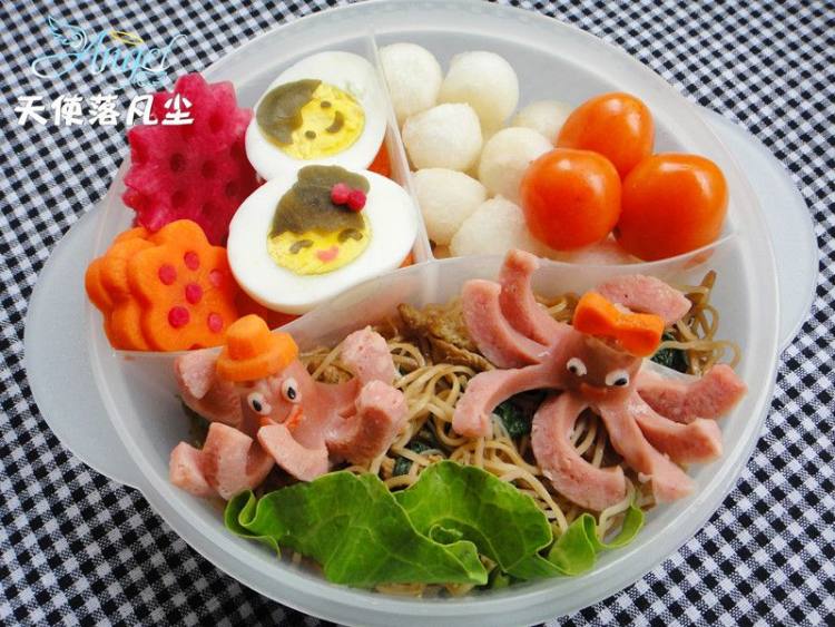 章鱼炒面便当—你侬我步骤19