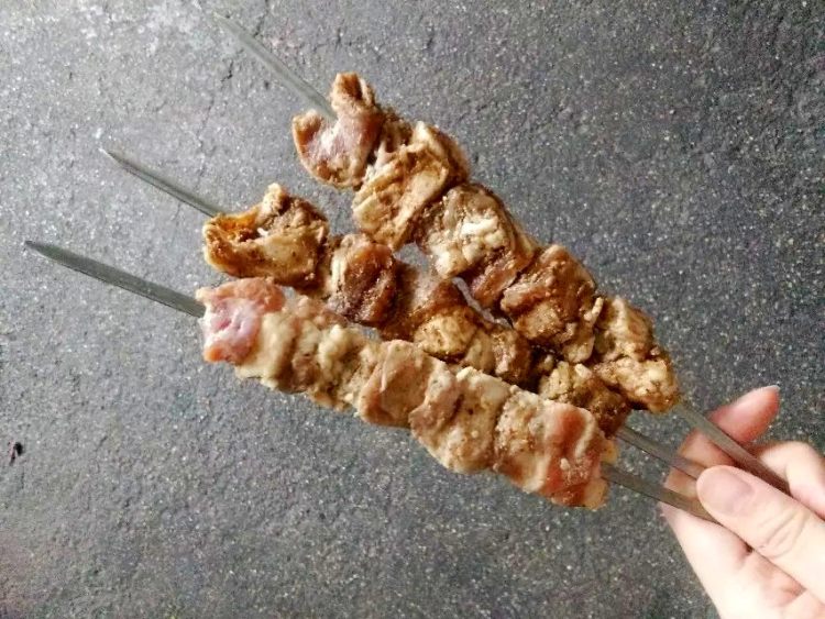 碳烤羊肉串步骤3