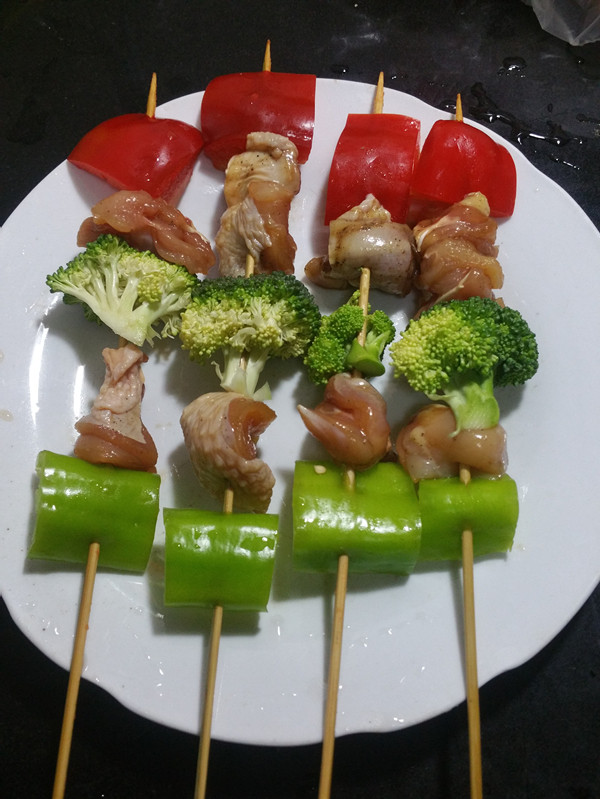 香烤鸡肉串步骤8