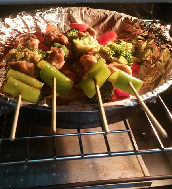 香烤鸡肉串步骤13