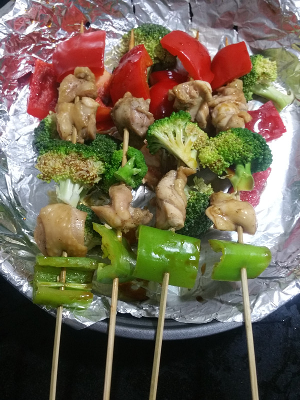 香烤鸡肉串步骤12