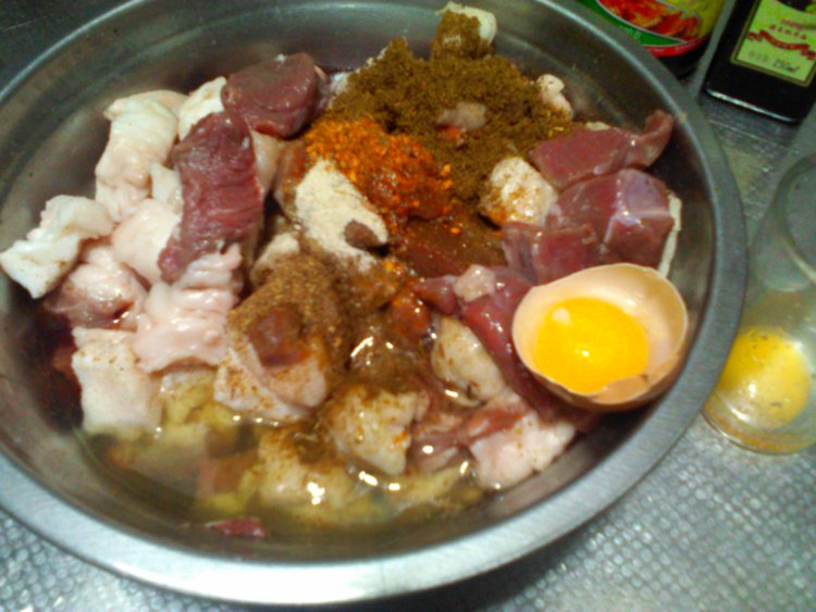 羊肉串（野炊木炭烤）步骤5
