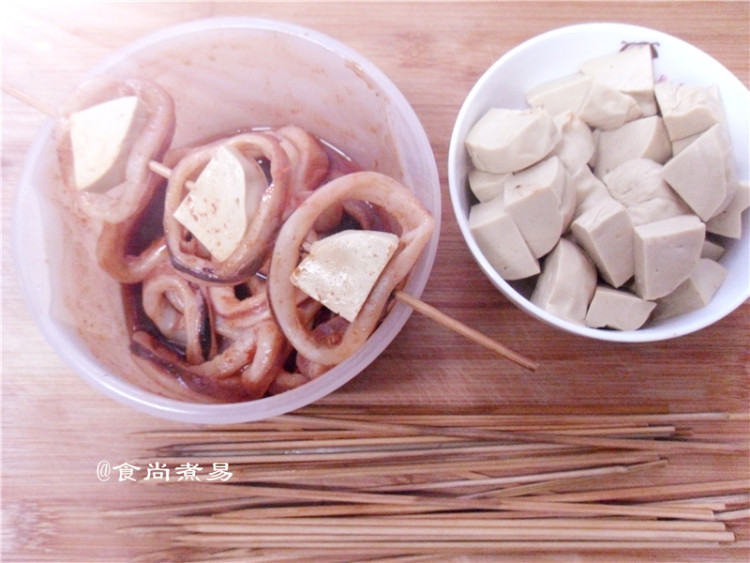 【手工美食】鱿鱼素鸡步骤8