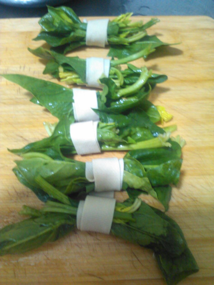 烧烤菠菜步骤4
