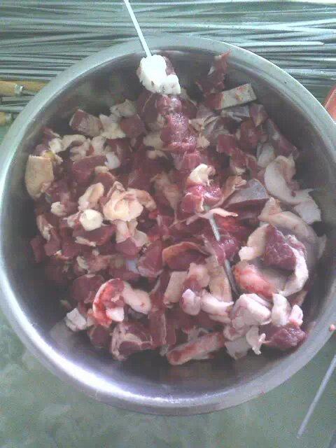 烤羊肉串步骤1