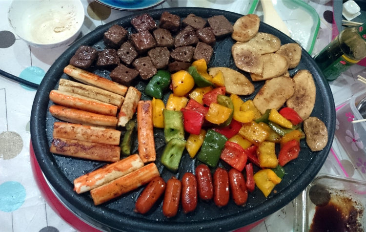多彩牛排串烧步骤9