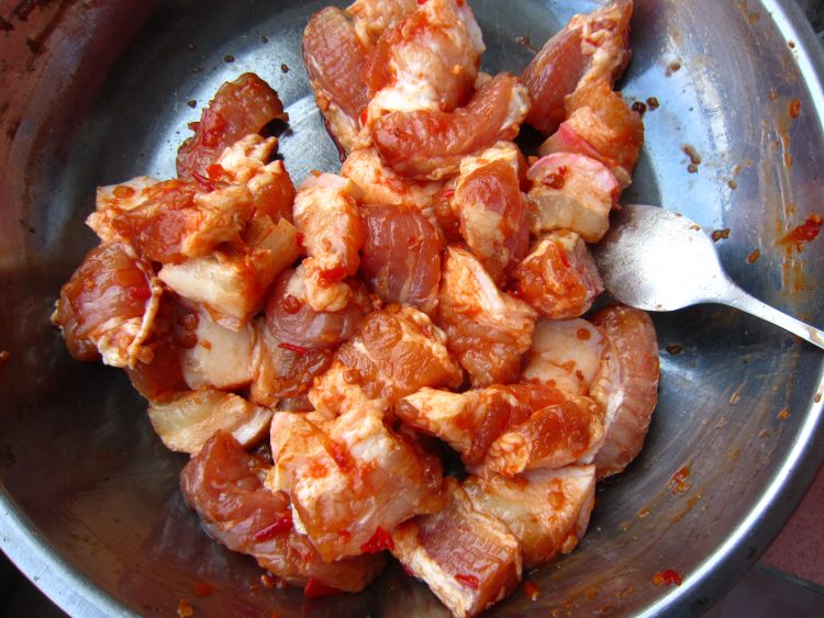 蔬菜肉串步骤1