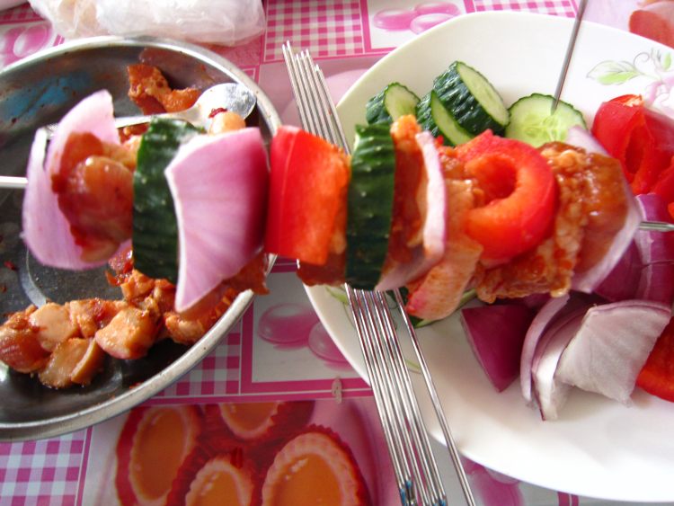 蔬菜肉串步骤3