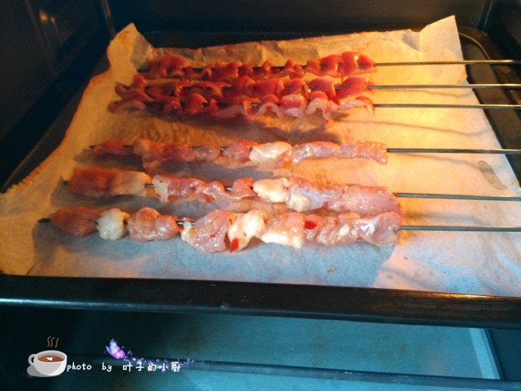 家庭烤羊肉串步骤8