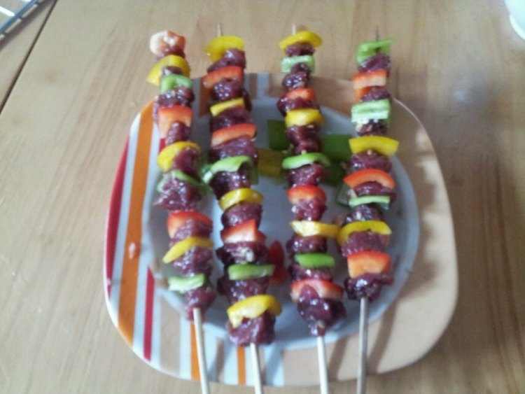 彩椒牛肉串步骤4