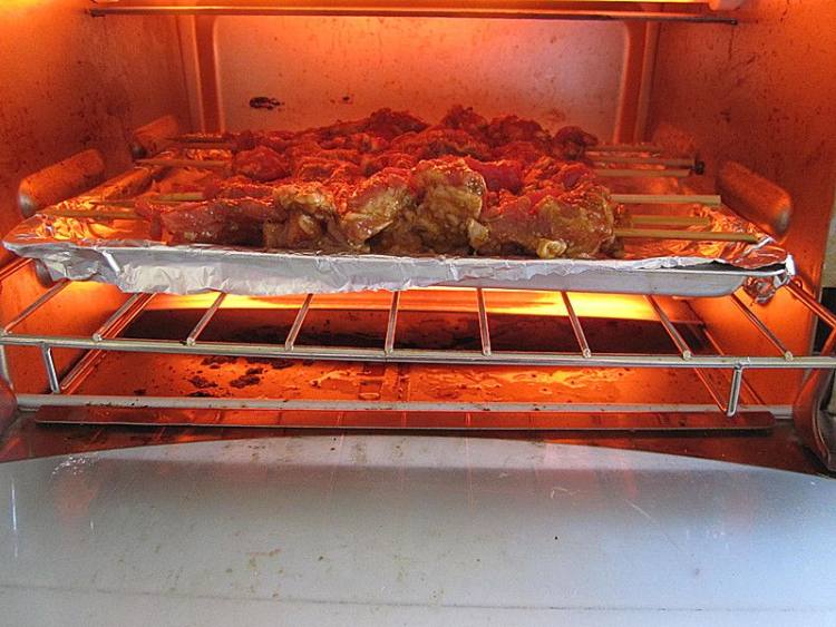 烤孜然羊肉串步骤8