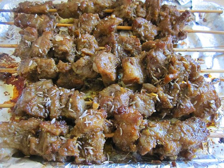 烤孜然羊肉串步骤10