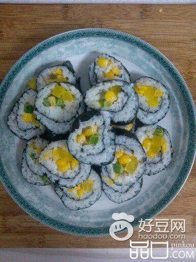 玉米豌豆寿司