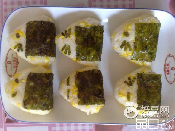 玉米海苔饭团