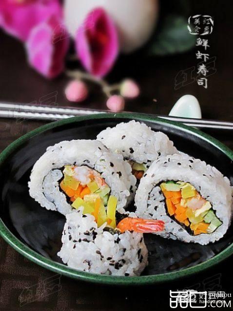 鲜虾外卷寿司