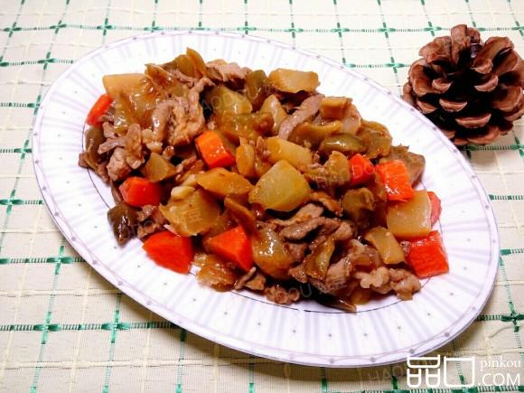 里脊炒榨菜