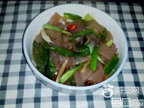 蒜苗炒魔芋
