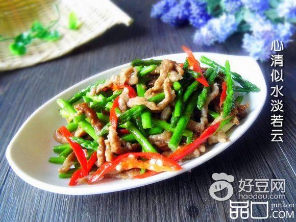 芦笋尖椒炒肉丝