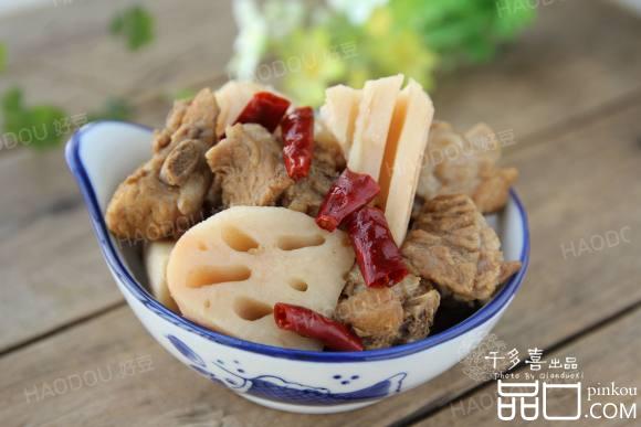 野藕焖排骨