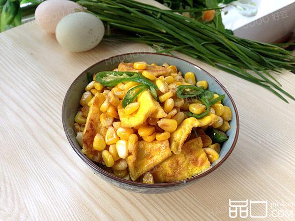 玉米粒炒鸡蛋
