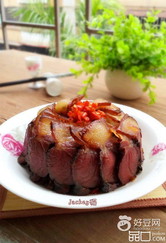 盐菜蒸腊肉