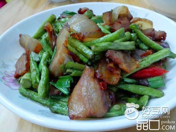 腊肉炒豆角