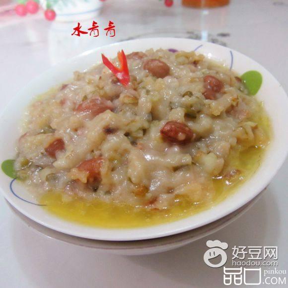 蒸绿豆米粉肉