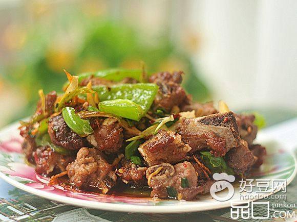 青椒煸排骨