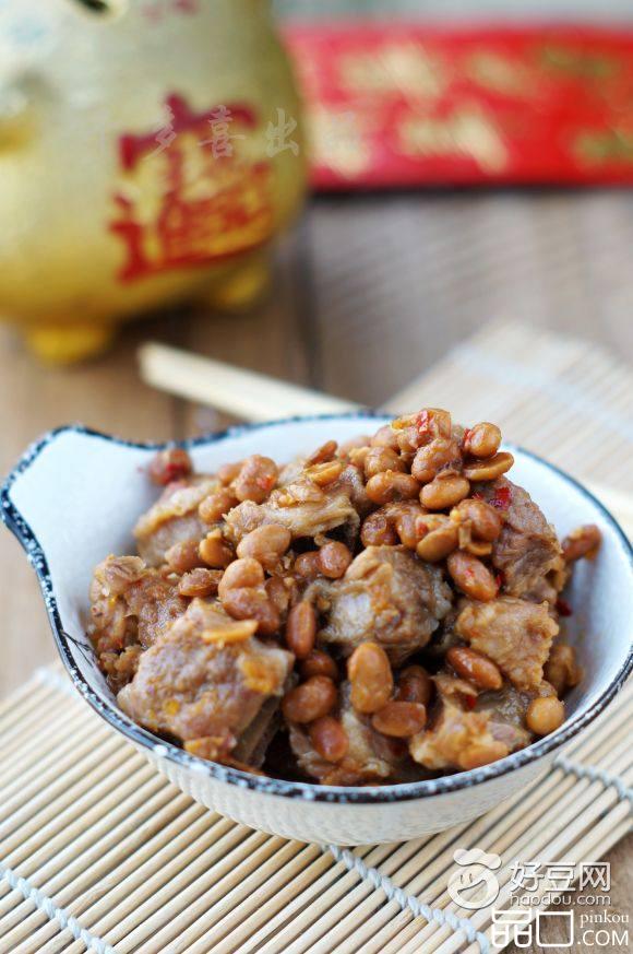 腊八豆蒸排骨