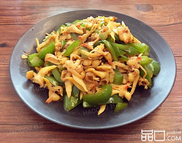 青椒炒干花甲